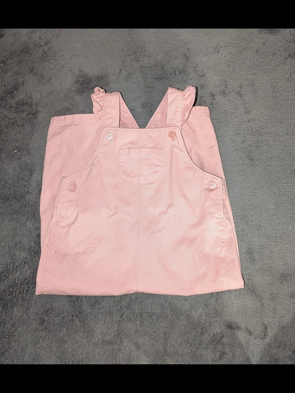 Carter's Pink Overalls with Floral Long-Sleeve Shirt